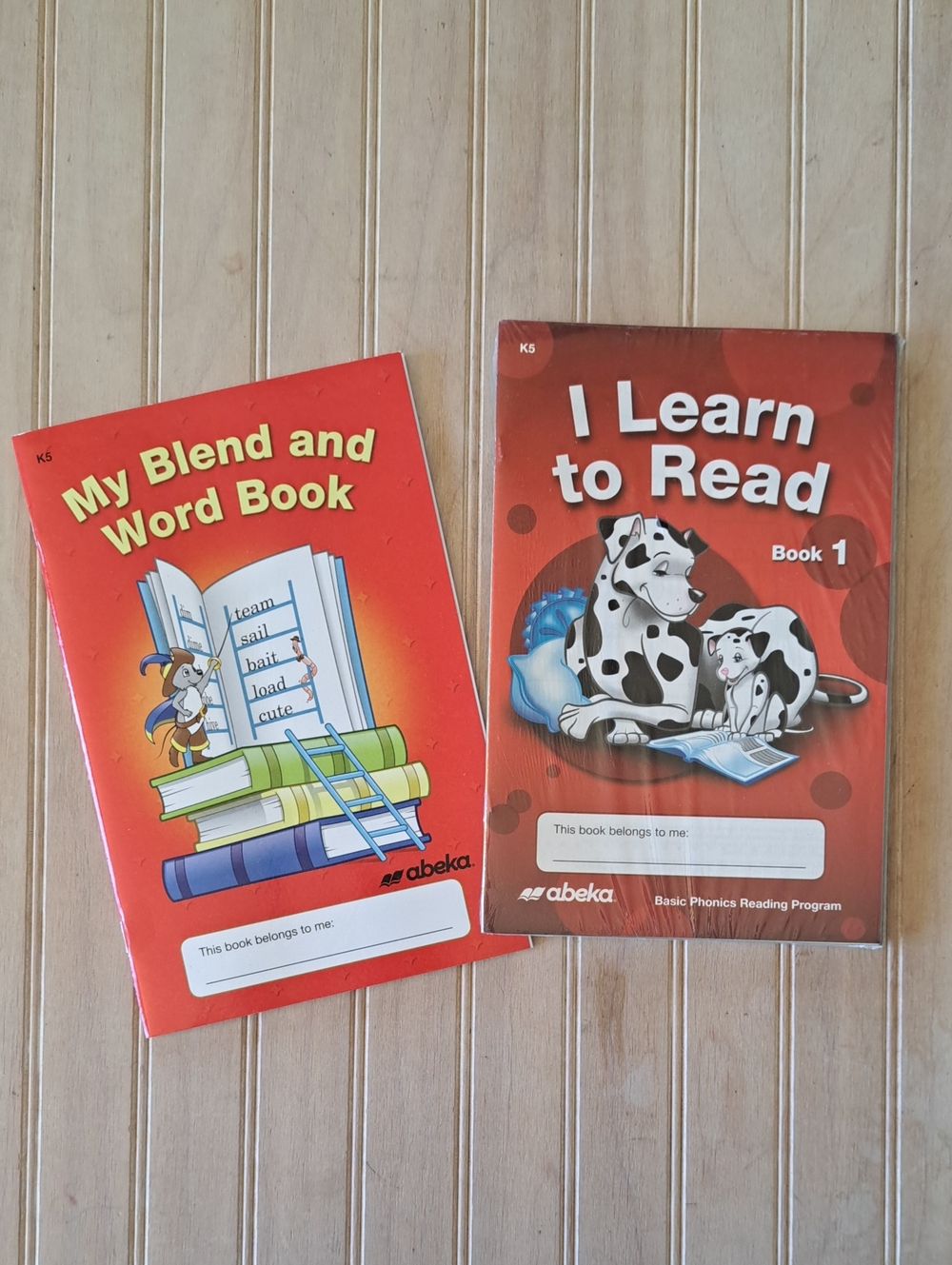 NEW Abeka K5 Basic Phonics Reading Program I Learn to Read & Blend Word Books